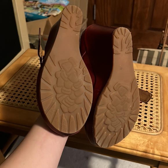 Red Mary Jane, Korkease wedges - Picture 3 of 5